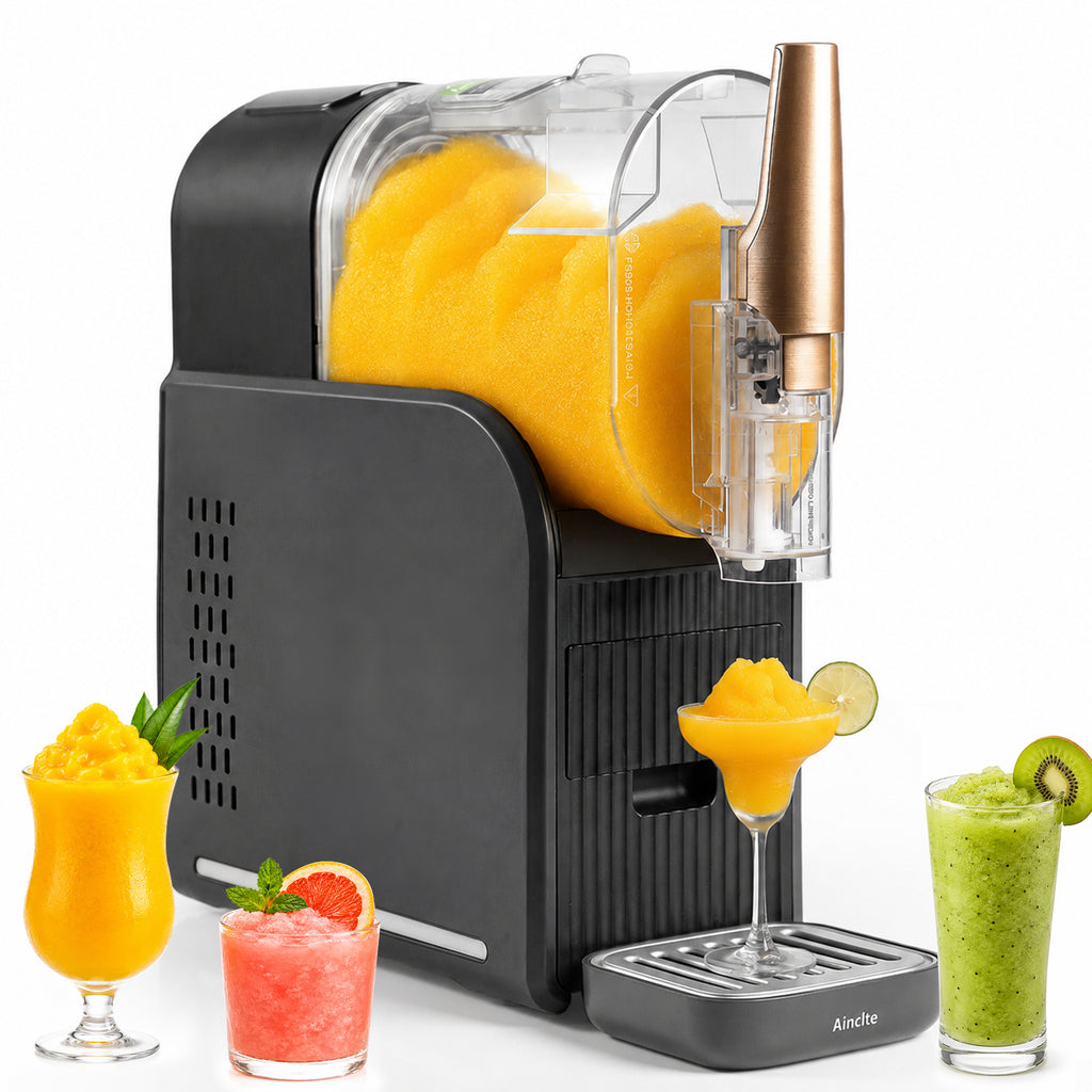 2L Capacity Home Slushie Maker, Frozen Drink Machine for Smoothies, Milkshakes, Frozen Cocktails and Fruit Slush Juice – Self-Rinse Function for Effortless Cleaning, No Ice Preparation Required