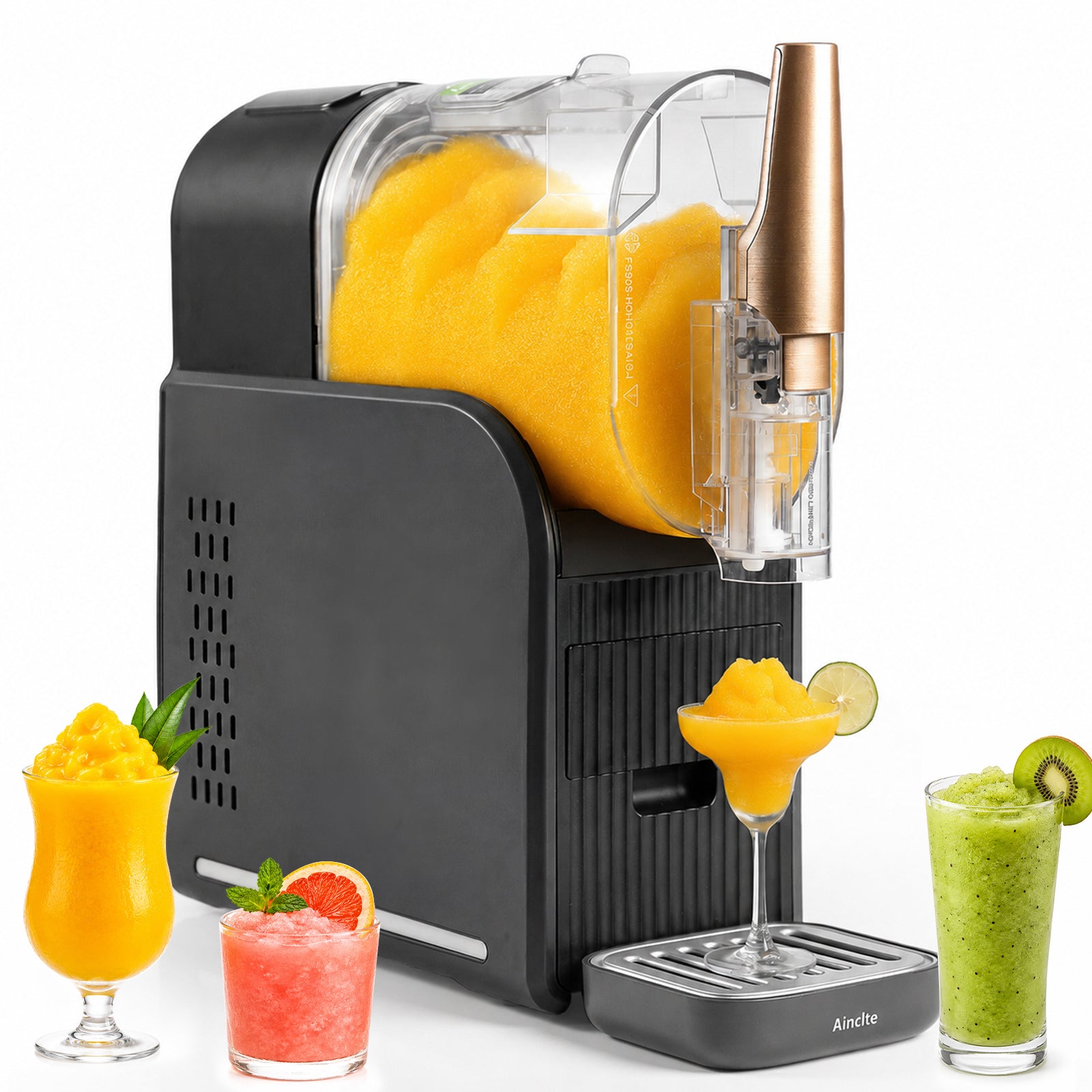 2L Capacity Home Slushie Maker, Frozen Drink Machine for Smoothies, Milkshakes, Frozen Cocktails and Fruit Slush Juice – Self-Rinse Function for Effortless Cleaning, No Ice Preparation Required